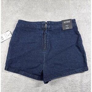NWT AFRM Women's Hailey The Hot Short Jean Shorts Dark Wash Size Small